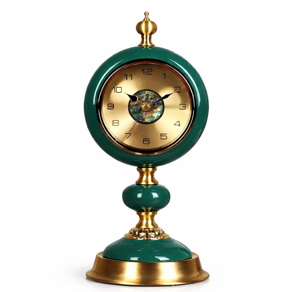 Elegant Mother of Pearl dial Table Clock 1
