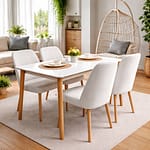 Nordic Harmony 4-Seater Dining Set