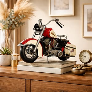 Vintage Classic Motorcycle Showpiece