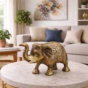 Royal Gold Elephant Showpiece
